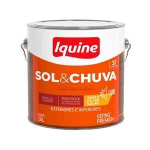 Verniz sol e chuva mogno 3,6l (66109101) (Iquine)