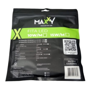 Fita led ip20 2835 120leds 10w/m 5m 12v 6500k s/fonte (Max-1206) (Maxxy)