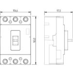 Disjuntor caixa moldada 3x200a DSJN-B 10KA (E90838) (Eletromar)