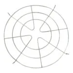 Grade p/ luminaria industrial 16" (tl16) (olivo)