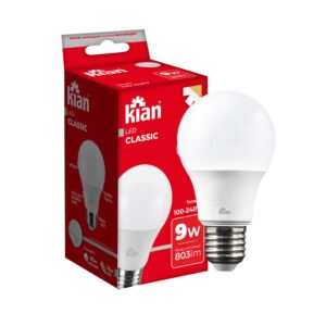 Lâmpada led bulbo 09w 4000k biv. (17934) (Kian)