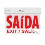 Placa aut.saida led d/f vermelha c/selet. 240x180x21 c/adesiv