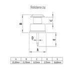 Roldana pvc 24x24 c/prego c/500p cz (ribeiro fabril)