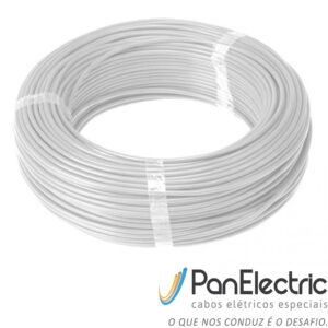 Rolo-fio silicone flexivel 2,50mm 200c 750v (100mt) branco