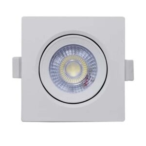 Spot emb. qdr. led cob branco 3w 270lm 6500k 70x70x55 Galaxy