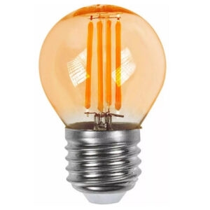 Lâmpada bolinha led 2200k 2.0w e-27 220v cristal (fil.de led)