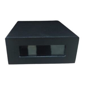 (Opl) arandela alum. cubo slim 1xg9 preta 100x100x50mm (3352)