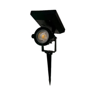 Espeto p/ jardim led 2w 3000k pt (Solar) (Aaa Top)