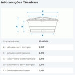 Caixa d agua politileno 10.000 l (fortlev)