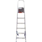 Escada aluminio 6 degrau uso domestico 005104 (mor)