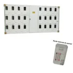 Painel alum. p/24 med. tarifa br. 3080x1370x200 (comando)