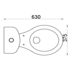 Bacia p/cx acoplada branca evora 6l (111) (luzarte)