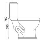 Caixa acoplada branca evora 6l (112) (luzarte)