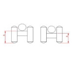 Espaçador Cadeirinha Tipo Torre 50pc (AC15/20) (Plast Indaial)