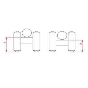 Espaçador Cadeirinha Tipo Torre 50pc (AC15/20) (Plast Indaial)