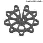 Espaçador Ferro Circular Aberto P/ Aço 4,2 À 12MM 50pc (CA4-12/20- DT41230) (Plast Indaial)