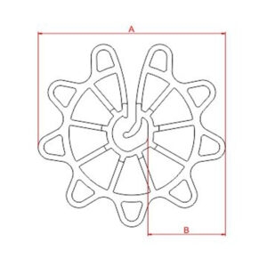 Espaçador Ferro Circular Aberto P/ Aço 4,2 À 12MM 50pc (CA4-12/20- DT41230) (Plast Indaial)