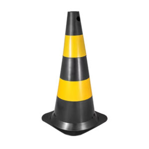 Cone Poliet Preto/Amarelo 50CM (7029000500) (Vonder)