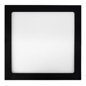 Plafon led sob. preto.quad. 24w 6500k 2.160lm biv. 27,4cm (MAX-5434) (Maxxy)