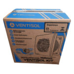 Kit ventilador axial exaustor banheiro 15cm biv. (13263) (Ventisol)