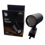 Spot p/ trilho preto 20w 3000k (BLST/JA-20W PT/BQ) (Ctb)