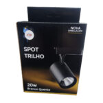 Spot p/ trilho preto 20w 3000k (BLST/JA-20W PT/BQ) (Ctb)