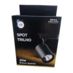 Spot p/ trilho preto 20w 3000k (BLST/JA-20W PT/BQ) (Ctb)