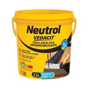 Neutrol base água 3,600 kg (vedacit)