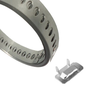 Cinta inox perfurada 19mm c/presilha 1m (20365) (fixwell)