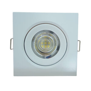 Spot emb. qdr. led cob branco 7w 588lm 6500k 95x95x45 (Max-7476) (Maxxy)