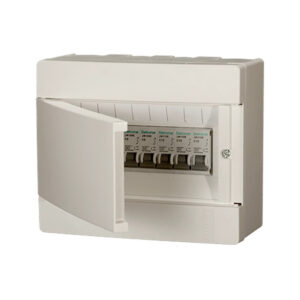 Centro distr. p/09 disj. sobrepor pvc c/ tampa br (Vision) (Vr09t) (Eletromar)