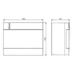 Centro distr. p/09 disj. sobrepor pvc c/ tampa br (Vision) (Vr09t) (Eletromar)