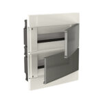 Centro distr. p/ 24 disj. sobrepor pvc c/ tampa transp. (Vision) (VR24T) (Eletromar)