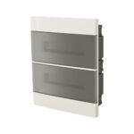 Centro distr. p/ 24 disj. sobrepor pvc c/ tampa transp. (Vision) (VR24T) (Eletromar)
