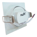 Spot emb. quad. led cob branco 3w 270lm 6500k 95X95X45 (Max-0438) (Maxxy)