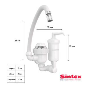 Torneira eletrônica c/ filtro banc  4400w 220v br TFB244) (Sintex)