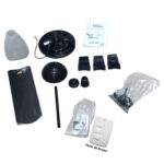 Ventilador teto Yrist 3 pás pt 127v 150w motor grande (106) (Ventex)
