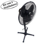 4 Ventiladores coluna 40cm preto 127v/50w turbo 3p Mundial