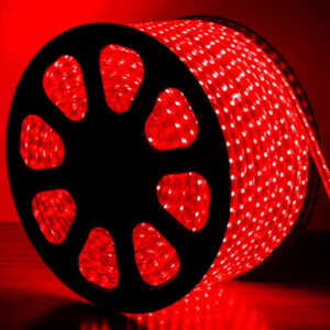 Mangueira luminosa 2f. 10,5mm 24 led 127v 100m vm (7100R) (Natal)