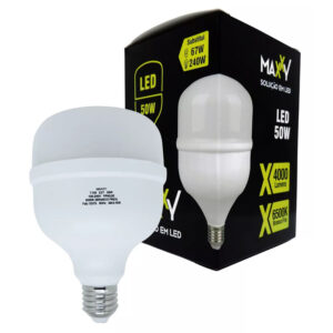 Lâmpada led super bulbo 50w e-27 6500k biv. (max-0506) Maxxy