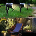 Espeto p/ jardim led 5w 3000k biv. pt (MAX-0939) (Maxxy)