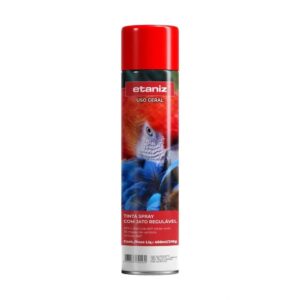 Tinta spray 400 ml 210gr vermelho (etaniz)