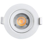 Spot emb. red. led cob 7w 380lumens 3000k 95x95x45 (Galaxy)