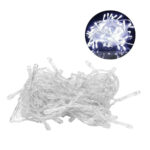 Cordão Externo Fio Transp. 100 LEDs Branco Frio 10mt 220v