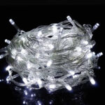 Cordão Externo Fio Transp. 100 LEDs Branco Frio 10mt 220v