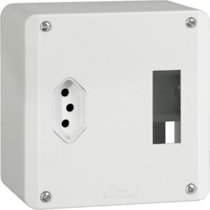 Sistema x. cj. cx proteção 1 disj. mon. 16a+tom 2p+t 10a 250v br (89116) (Mectronic)
