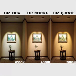 Spot Emb. Quad. Led Branco 5w 450Lumens 4000K 95X95X45 (Max-7454) (Maxxy)