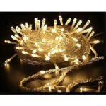 Pisca fio transp. 50 leds 5m biv. bq (89069) (Natal)