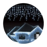 (Natal)cascata 200 leds br. frio 8f. tom. m/f 5,00mt 220v