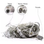 (Natal)cascata 200 leds br. frio 8f. tom. m/f 5,00mt 220v